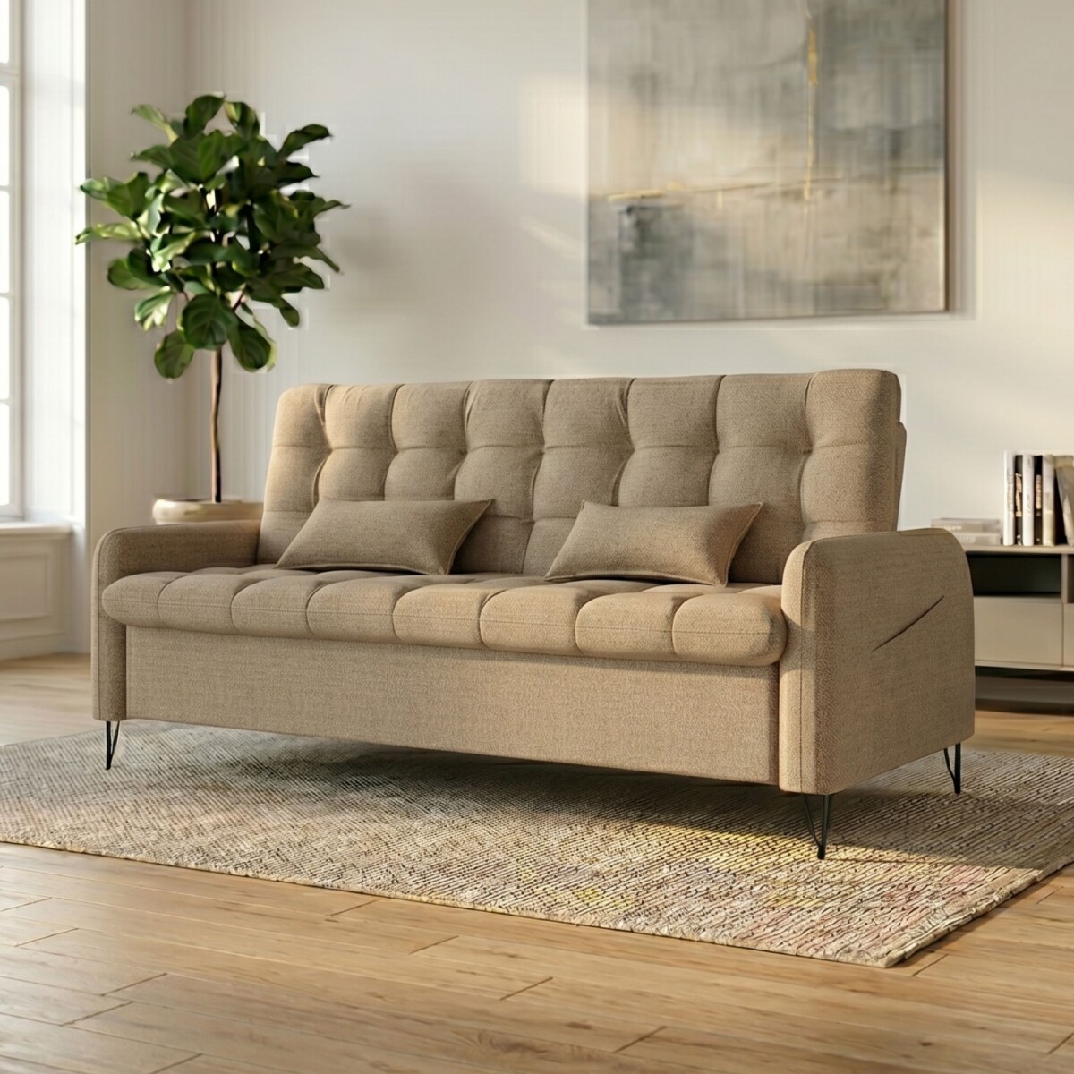 Sofa Cama Pilar - Marrón Claro 