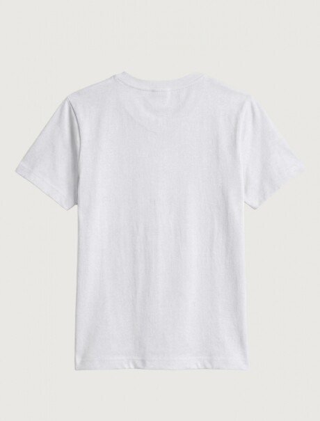 CAMISETA BÁSICA DE ALGODÓN BLANCO