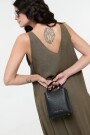 VESTIDO SUELTO Verde Militar
