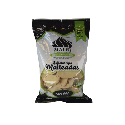 Galletas malteadas sin sal 200g Mathi Gall Malteada Mathi 200g S/sal