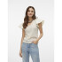 VMNAJA SS V-NECK TOP JRS GA BIRCH