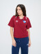 REMERA POLO BLOOM Nacional Mujer Beige, ordeaux