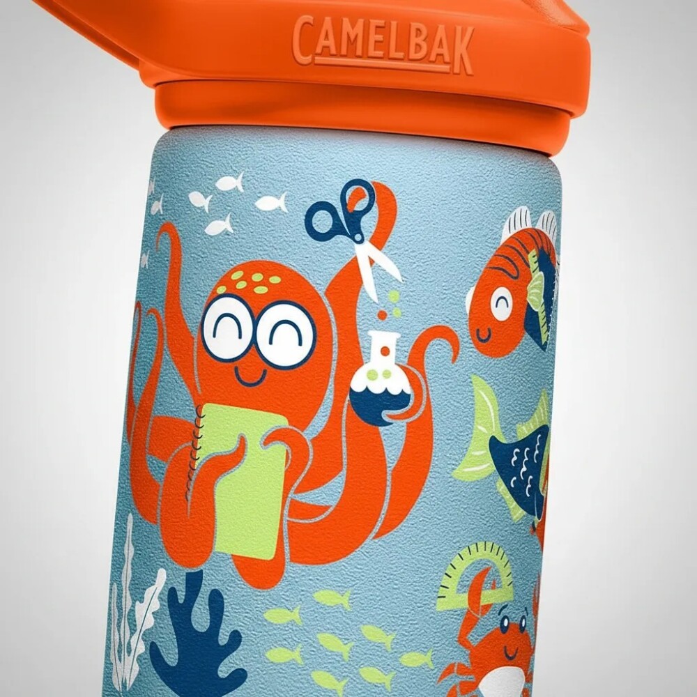 Vaso termico EDDY+ boquilla CAMELBACK shark naranja school
