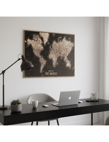 CUADRO CANVAS 40x50cm MARCO MAP OF THE WORLD CUADRO CANVAS 40x50cm MARCO MAP OF THE WORLD