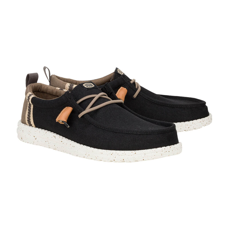 Wally Craft Linen - Hombre Black/walnut