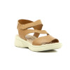 Country Sandalia Mujer Tira Ancha Y Tira Cruzada Con Pulsera Y Velcro Coco