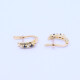 Caravanas oro 18k con brillantes y zafiros. Caravanas oro 18k con brillantes y zafiros.