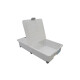 Caja organizadora con ruedas 45lt TRANSPARENTE