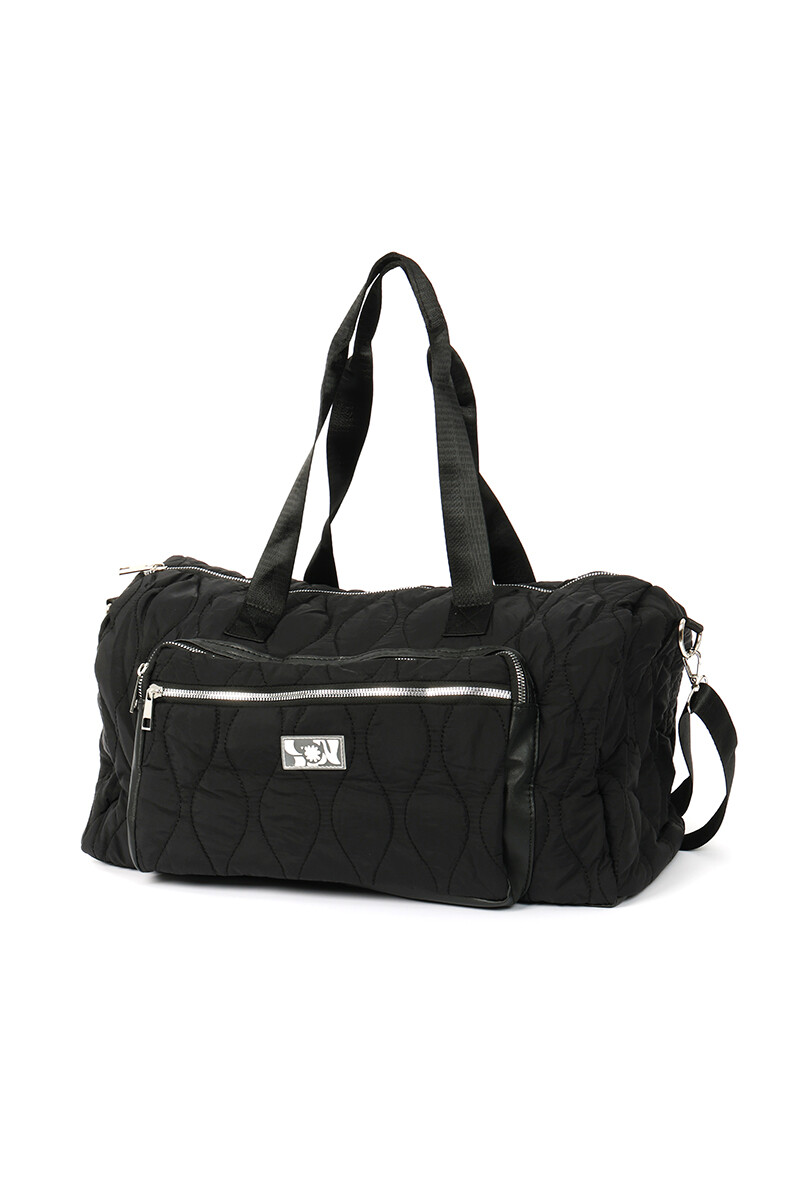 Bolso deportivo capitoneado Negro