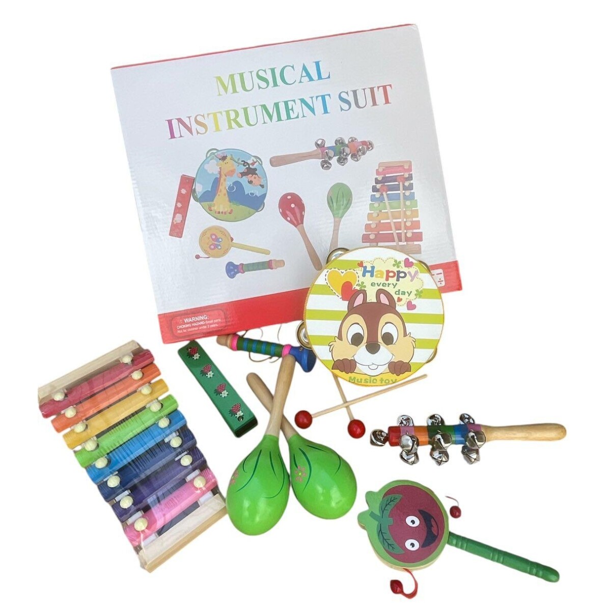 Juego Infantil Instrumentos Musicales de madera 24033 