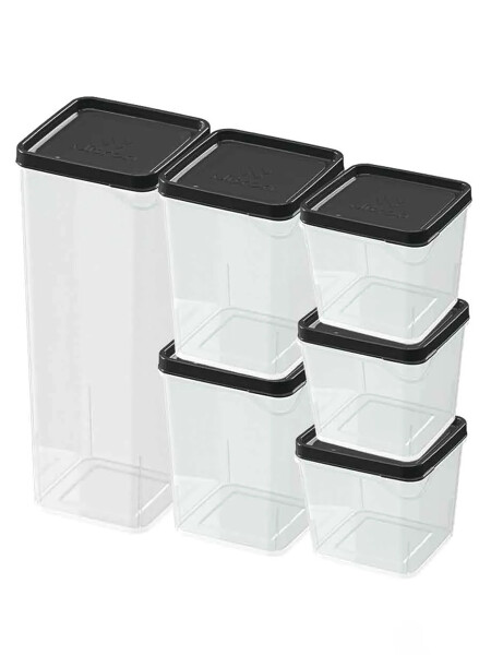 CONJUNTO RECIPIENTES NEGRO