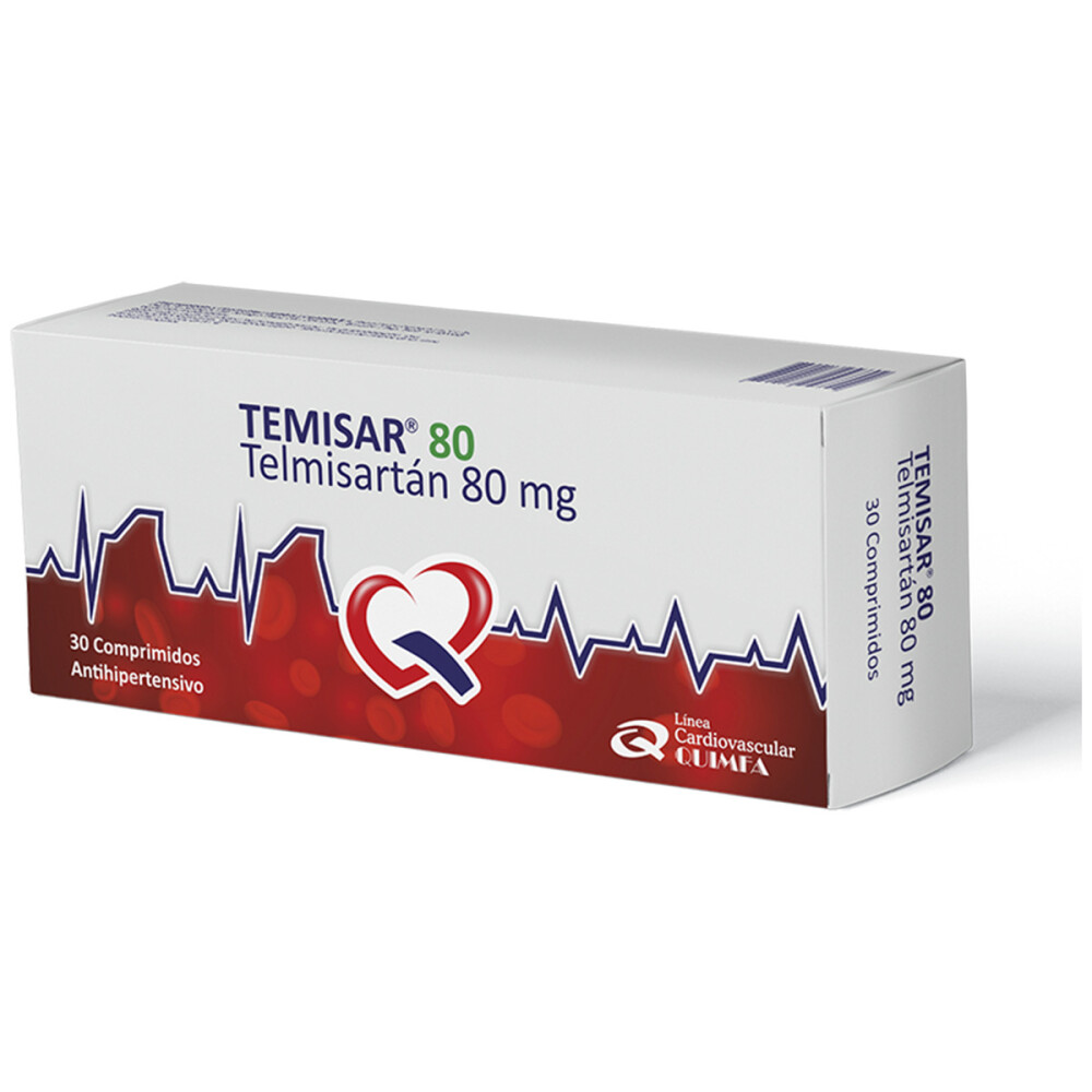 TEMISAR 80 MG. CJ X 30 COMPRIMIDOS única