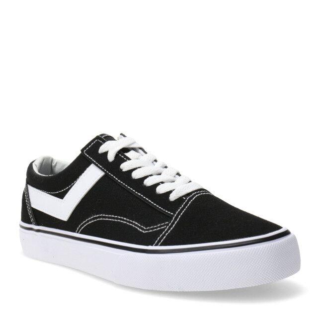 Championes de Mujer PONY Old School Canvas Bajo Dama Negro