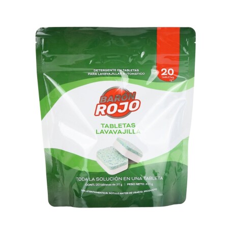 Detergente en tabletas Baron Rojo para lavavajillas 400g Detergente en tabletas Baron Rojo para lavavajillas 400g