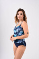 Tankini Clásico PALMERAS AZUL