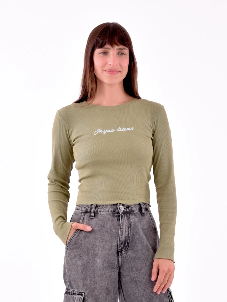 REMERA SPREAD OLIVA