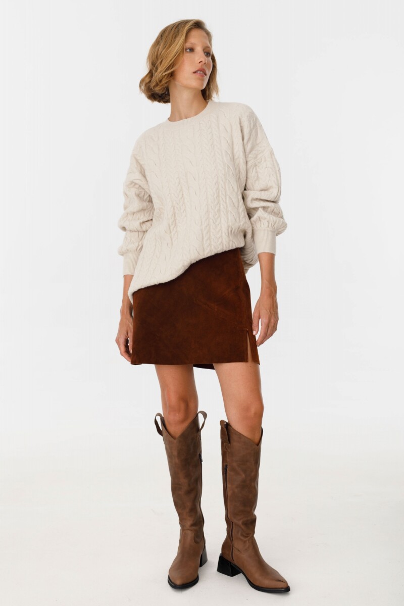 Falda Leather Marina - Camel 
