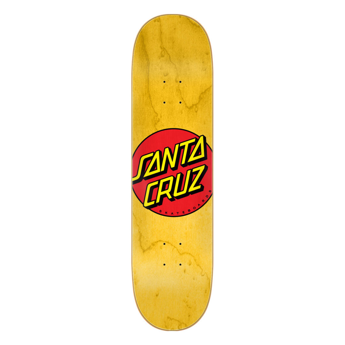 Deck Santa Cruz Classic Dot - Yellow 8.5¨ (Sólo Tabla · Lija Incluída) 