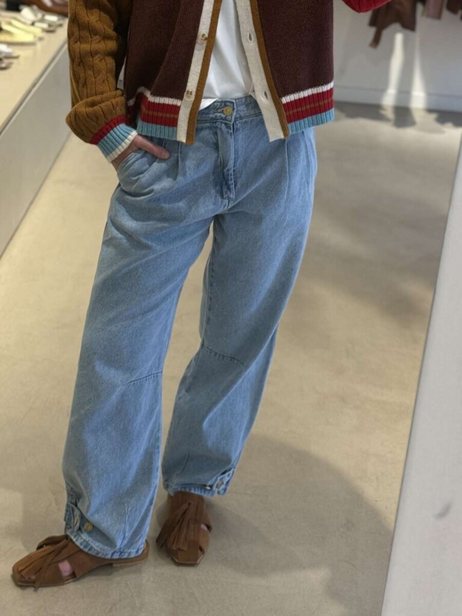Pre Venta Jean Gaucho Cool - Celeste 