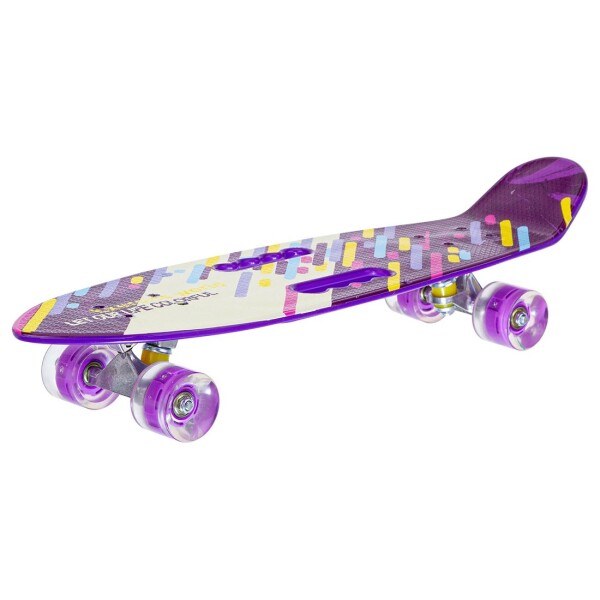 Skate Longboard Patineta Ruedas Siliciona Trucks Aluminio Color Variante Violeta