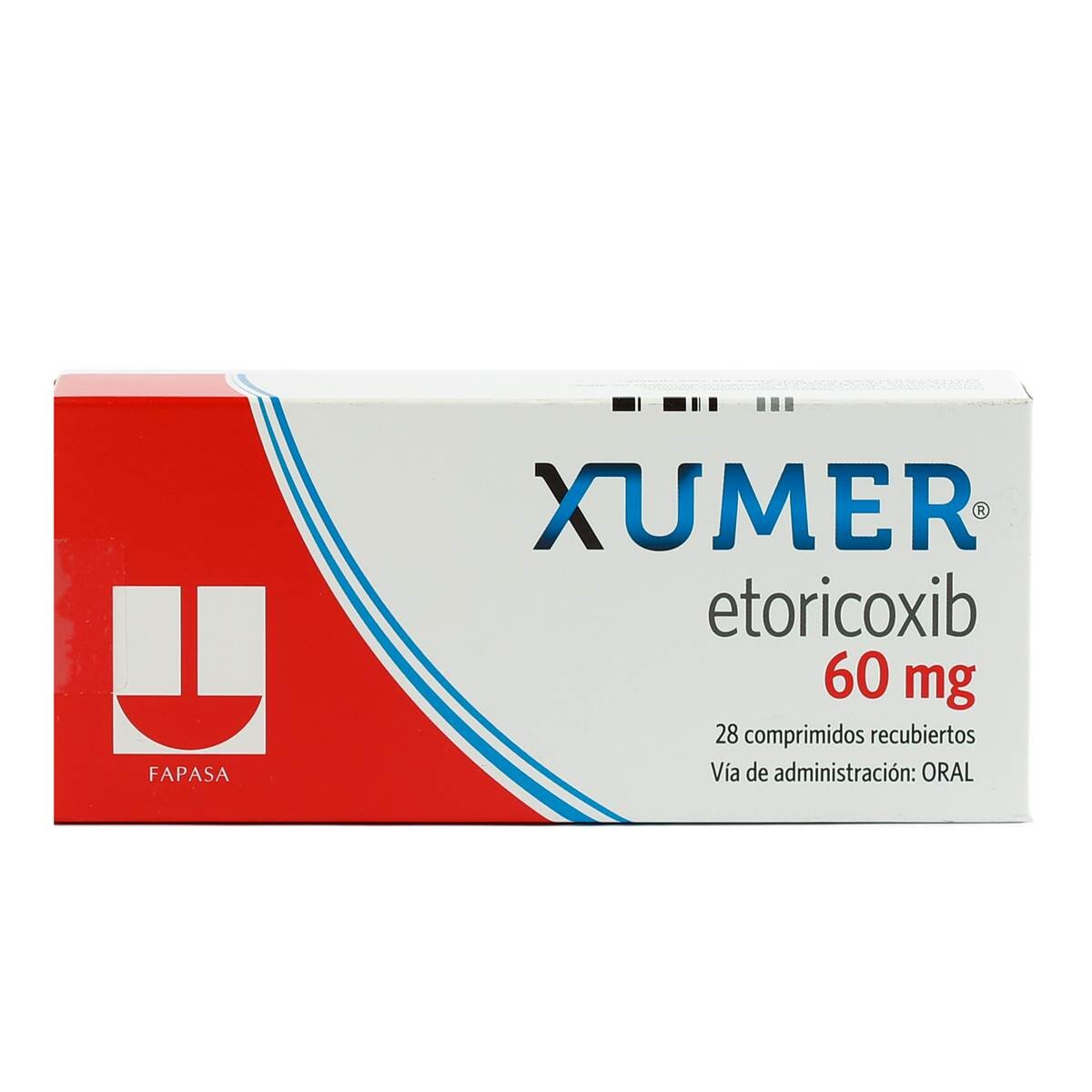 XUMER 60 MG. CJ X 28 COMP. REC. 