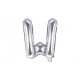 Letra Inflable Plateada W