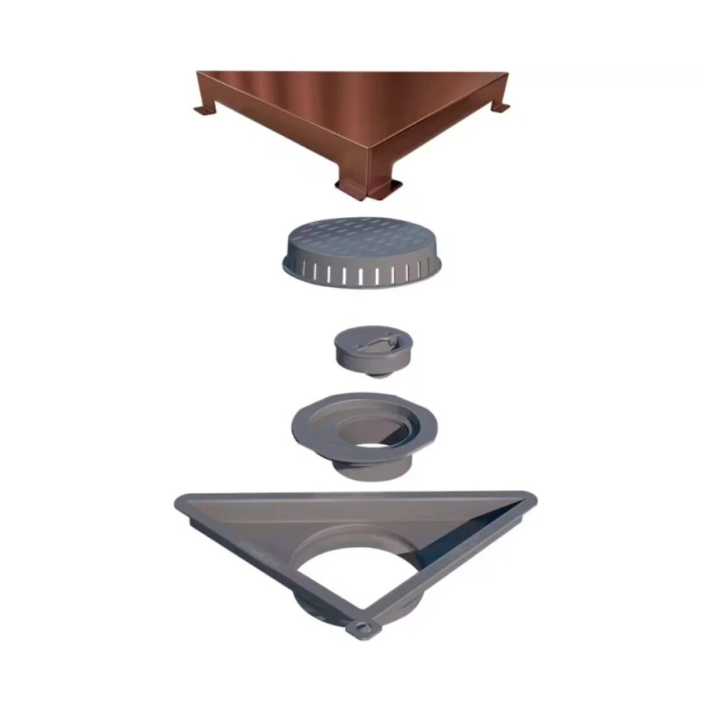 ELLEVE Receptaculo tapa inox red gold Vertex Elleve Receptaculo Tapa Inox Red Gold Vertex
