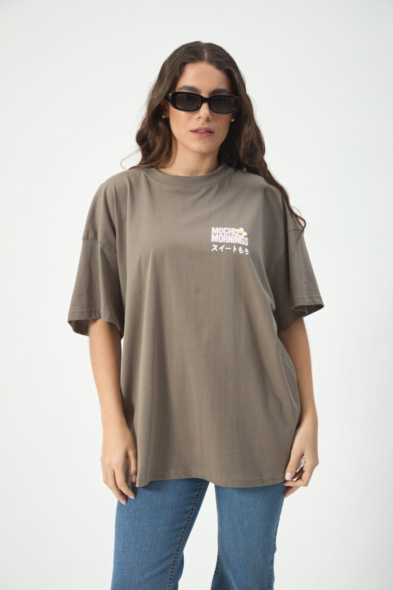 REMERA OVERSIZE MOCHI - GRIS 