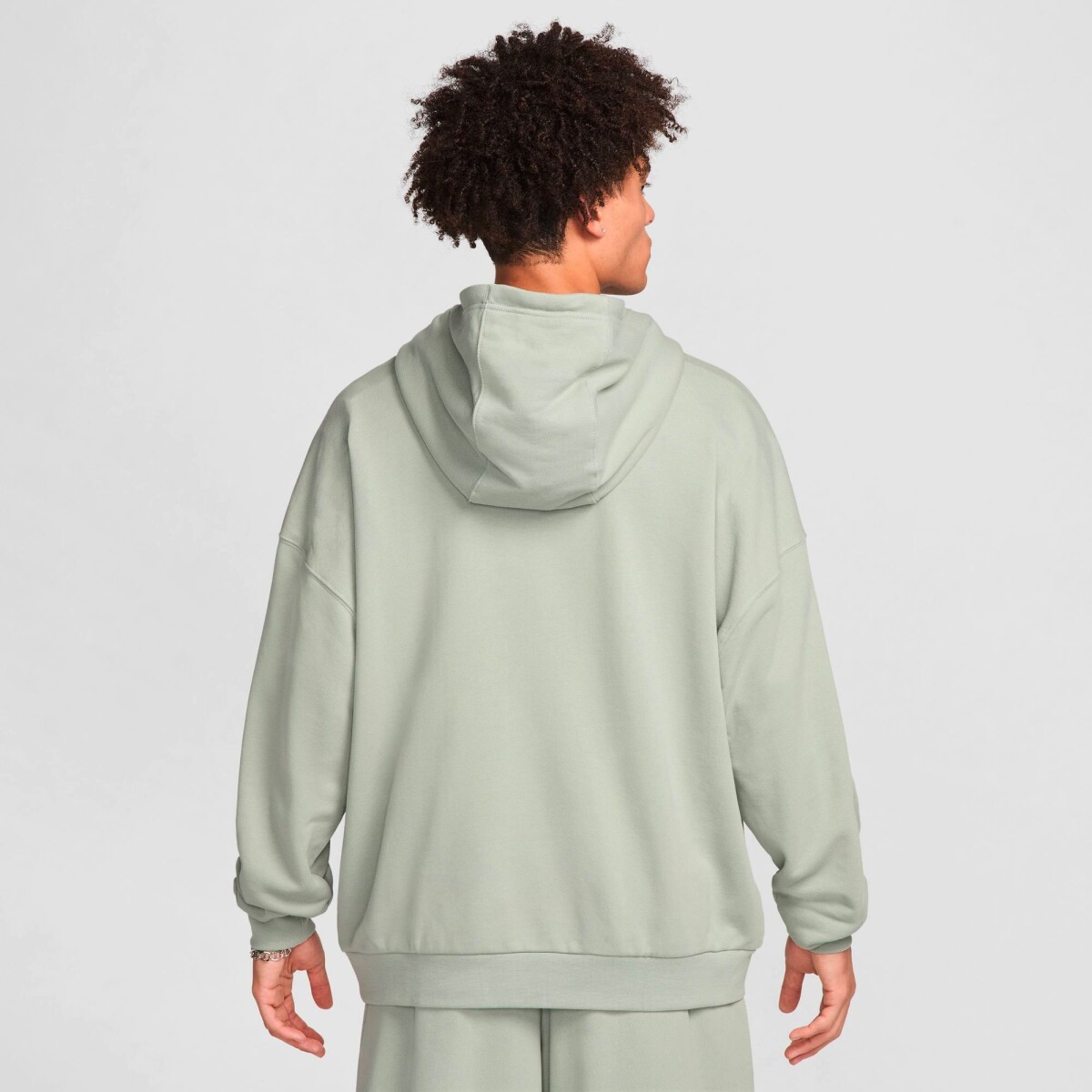Abrigo Nike Club Ft Oversized de Hombre - Verde 
