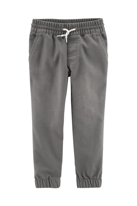 Pantalón deportivo de algodón, gris. Talles 2-5T Sin color