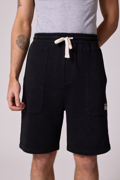 BERMUDA FELPA AMIR DIXIE Negro