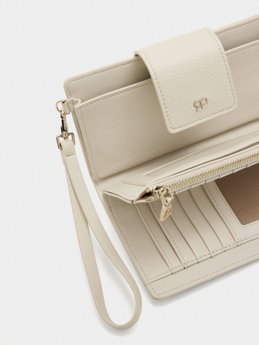 Cartera Con Bolso Para Móvil crudo