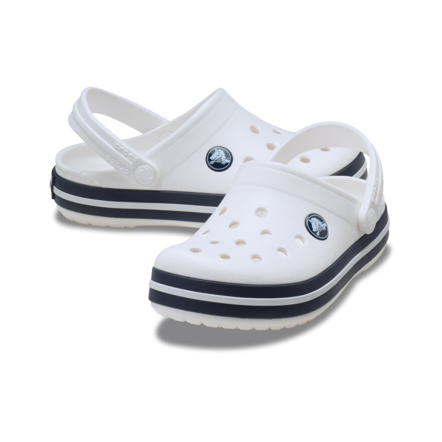 Crocs Crocband Clog T - Niños 1 a 5 años White/navy