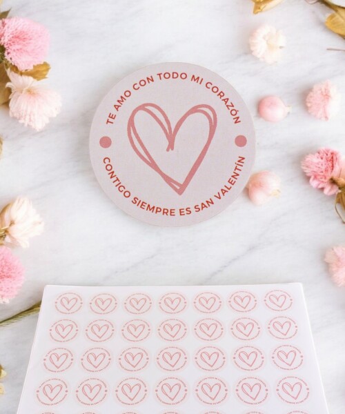 Stickers san valentin plancha DISEÑO 8