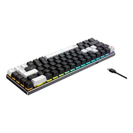 Teclado Havit Gaming Series Kb906l 65% Mecanico Blanco Y Negro Rgb Usb Teclado Havit Gaming Series Kb906l 65% Mecanico Blanco Y Negro Rgb Usb