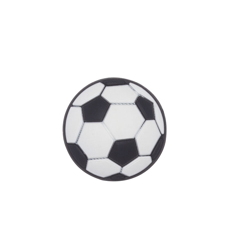 Jibbitz™ Charm Soccerball Blanco