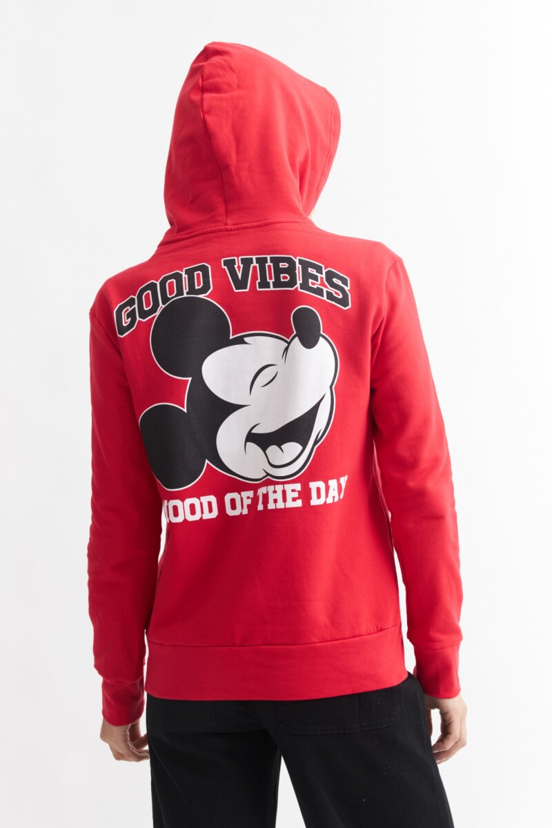 Buzo dama Mickey ROJO