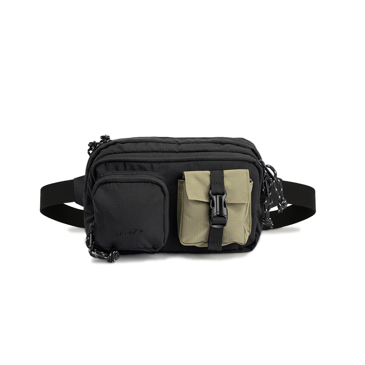 Riñonera Martha Puna - Negro - Verde 