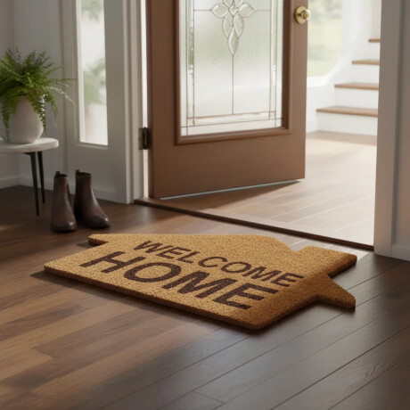 Alfombra Puerta Entrada Felpudo Coco Goma 40X60 Welcome/home