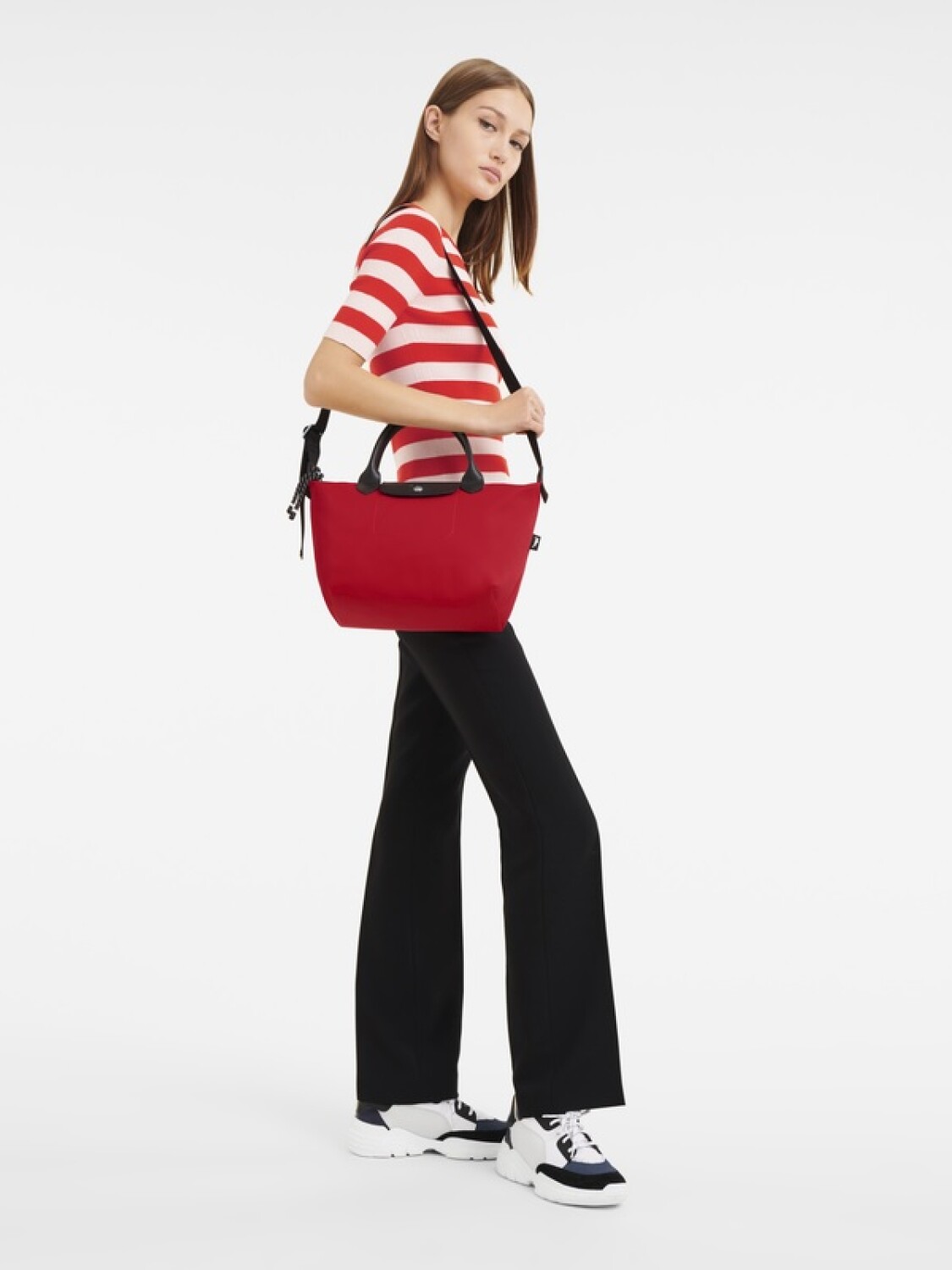 Longchamp -Cartera de lona, Le pliage Energy Rojo