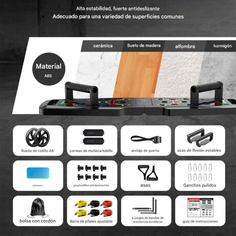 Tabla Flexiones Gimnasio PushUp Completo Lagartijas Tabla Flexiones Gimnasio PushUp Completo Lagartijas