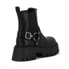 Darkness Bota Dama Caña Media C/ Hebilla Y Elastico Negro