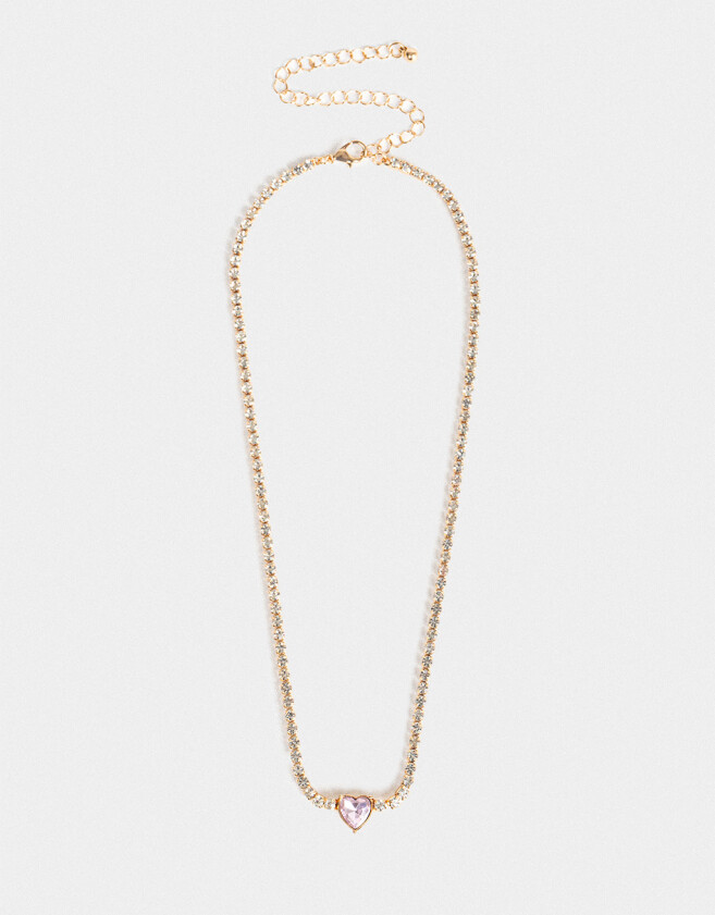 Collares Cortos Con strass Cortos Con Strass - Dorado