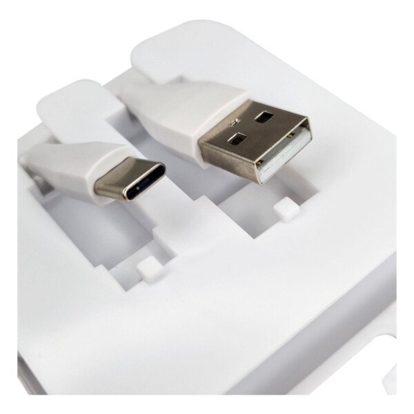Cable De Datos Carga Usb Tipo C 1 Metro Goldtech Color Variante BLANCO