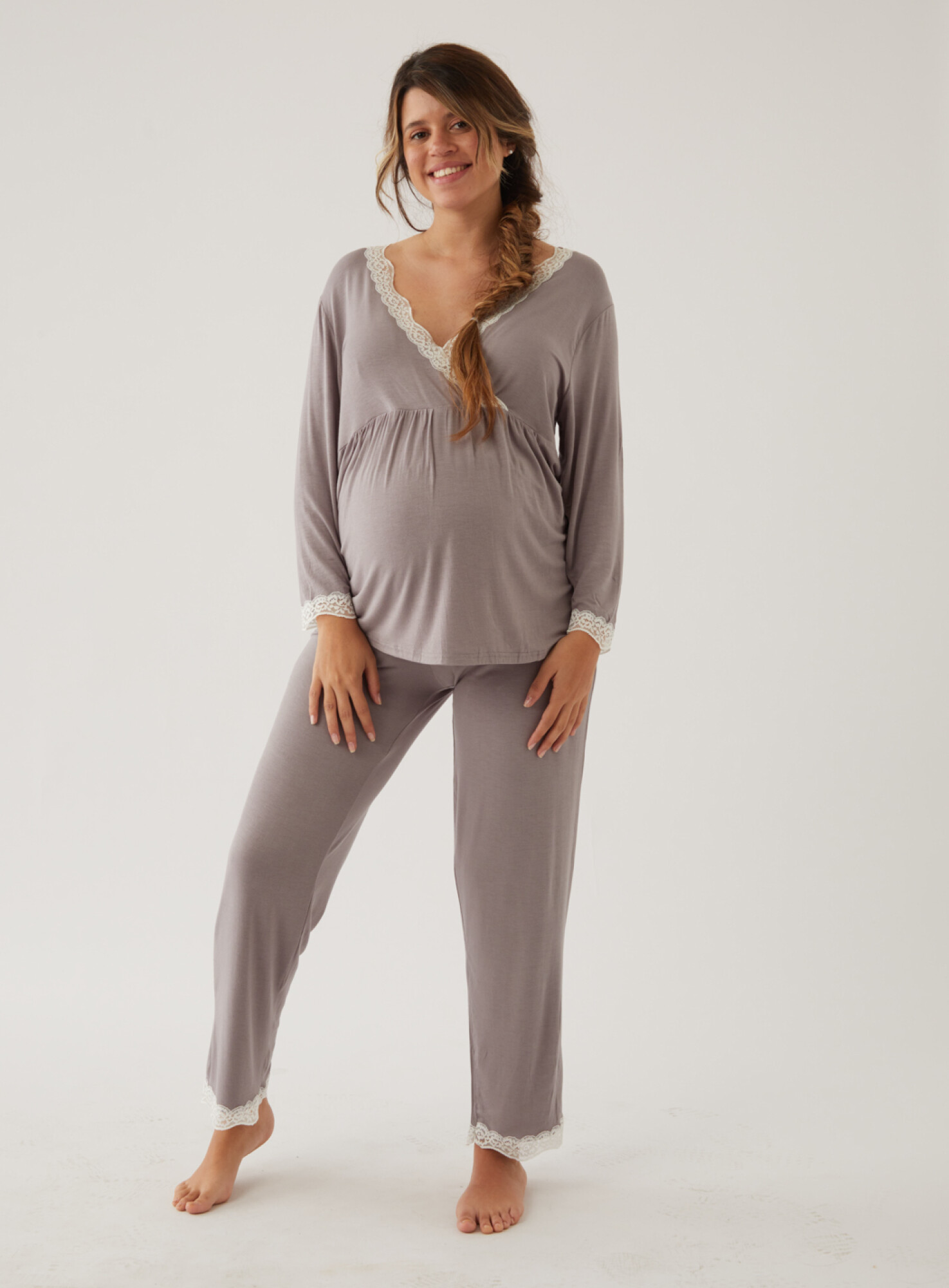 Camisón maternal beige – Cocot \u0026 Dufour