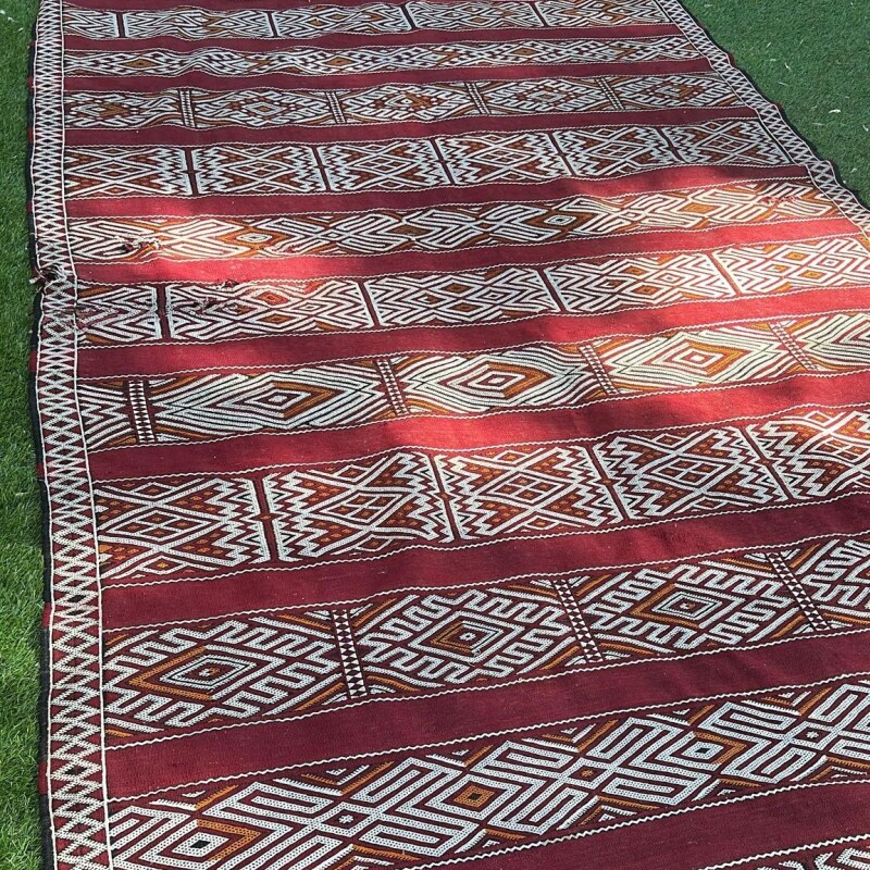Alfombra killim marroqui roja 3,30x1,80 Alfombra killim marroqui roja 3,30x1,80