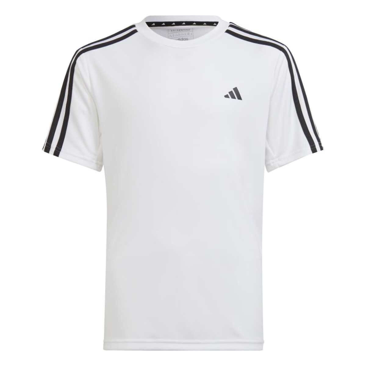 Remera Adidas Essentials Aeroready de Niños - HS1609 - Blanco-negro 