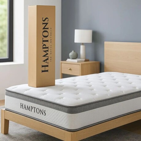 Colchon de resortes 1 Plaza HAMPTONS Rhodium Colchon de resortes 1 Plaza HAMPTONS Rhodium