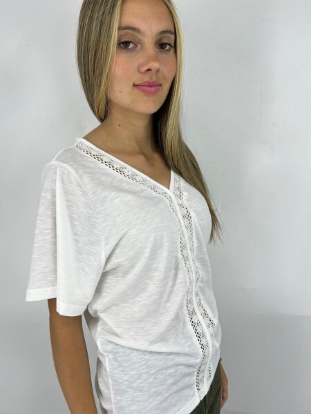 T-SHIRT WANNA 2433 BLANCO