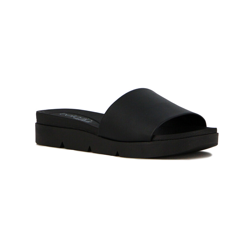 Sandalias Casuales Mujer Beira Rio Tira Ancha Negro